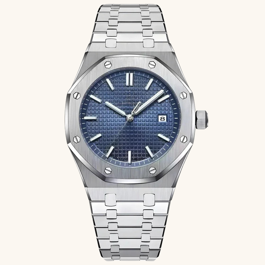 Lorance™ Royal Genève 41mm - Argent / Océan