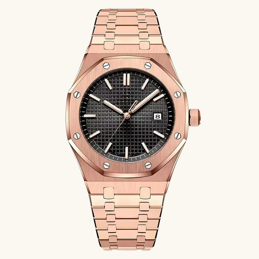 Lorance™ Royal Genève 41mm - Or Rose / Pierre